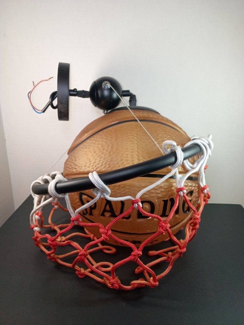 Glass Basketball Chandelier Creative Ball Lamp Sports Theme Pendant Lighting
